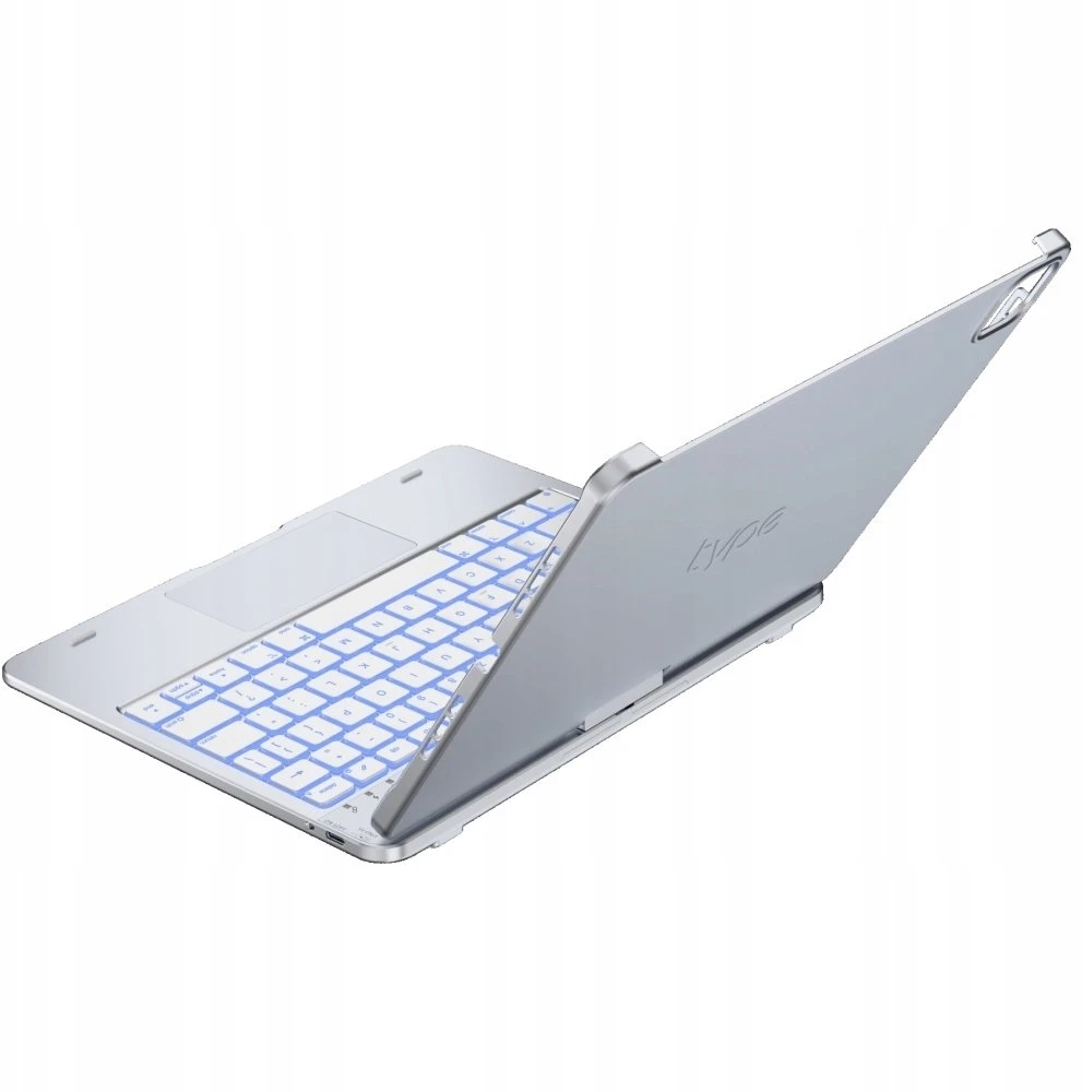Typecase Flexbook Touch do iPad Pro 11" M4 2024 / M5 2025 sidabrinė