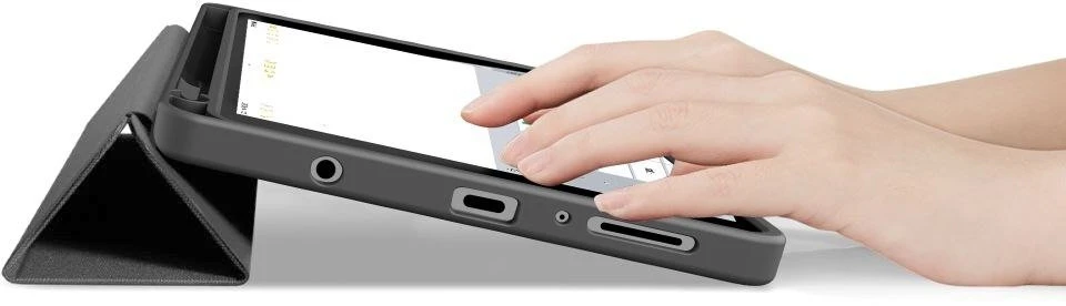 „Tech-Protect SC PEN Canvas“ dėklas, skirtas „Galaxy TAB A9 / A11 8.7 X110 / X115 / X133 / X135“ pilkas