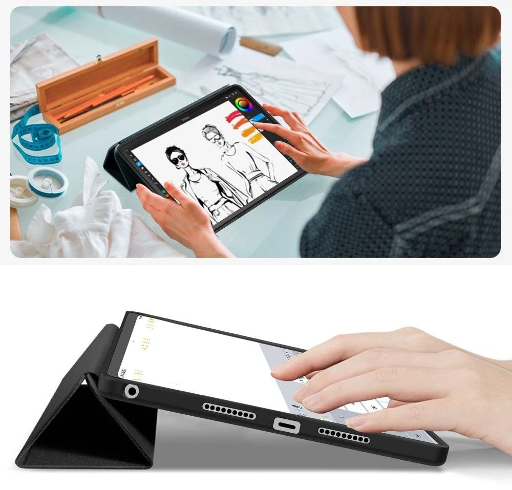 Tech-Protect SmartDėklas Pen dėklas skirtas Lenovo Idea Tab 11.0 TB-336 – juodos spalvos