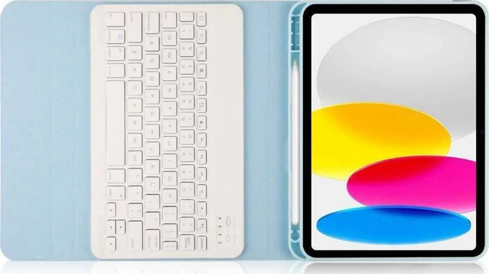 Tech-Protect SC Pen + klaviatūra su klaviatūra Apple iPad 10.9” 10 / 2022 / 11” 11 / 2025 – dėklas planšetiniam kompiuteriui mėlynos spalvos