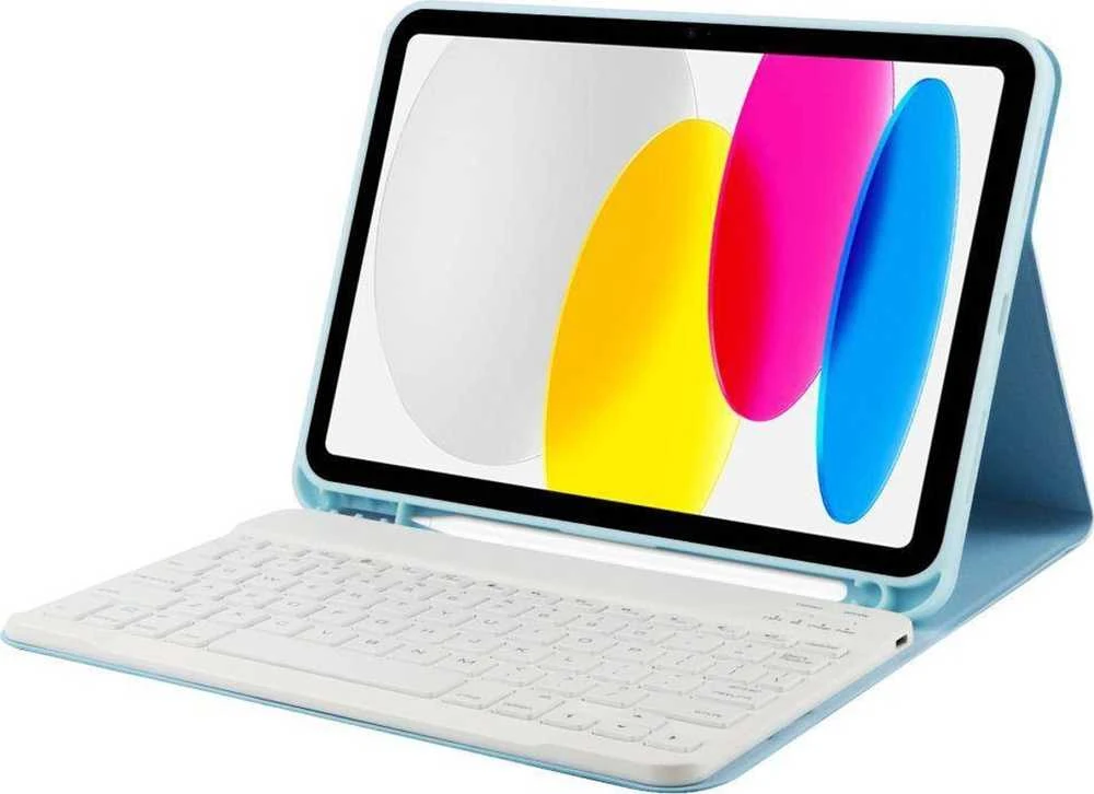 Tech-Protect SC Pen + klaviatūra su klaviatūra Apple iPad 10.9” 10 / 2022 / 11” 11 / 2025 – dėklas planšetiniam kompiuteriui mėlynos spalvos