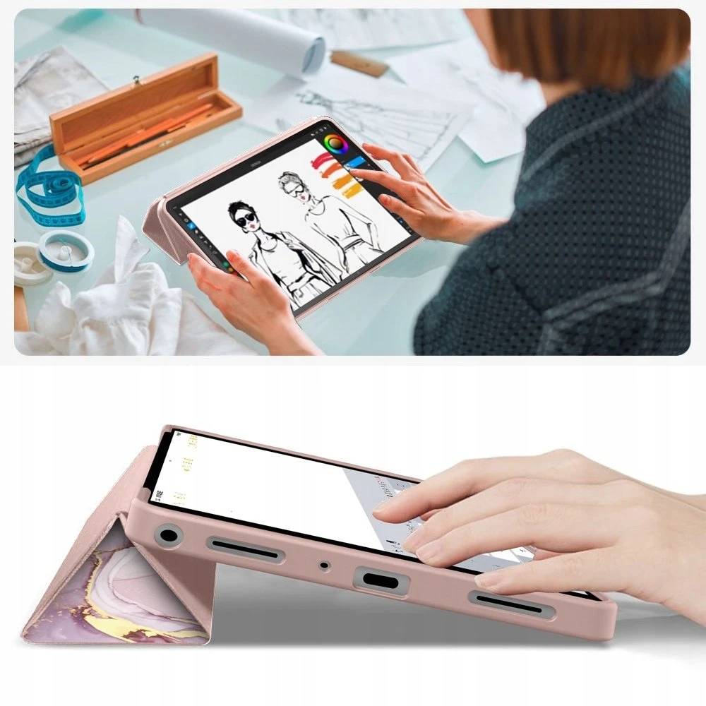 „Tech Protect“ „TechProtect“ išmaniojo dėklo dėklas „Samsung Galaxy Tab A9+ / A11+ Plus 11.0 X210 / X215 / X216 / X230 / X235 / X236“ – daugiaspalvis