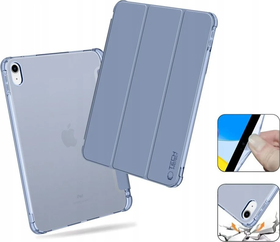 Tech-Protect SC Pen Hybrid Apple iPad 10 / 2022 / 11” 11 / 2025 – Mėlyna – dėklas planšetei skaidrus