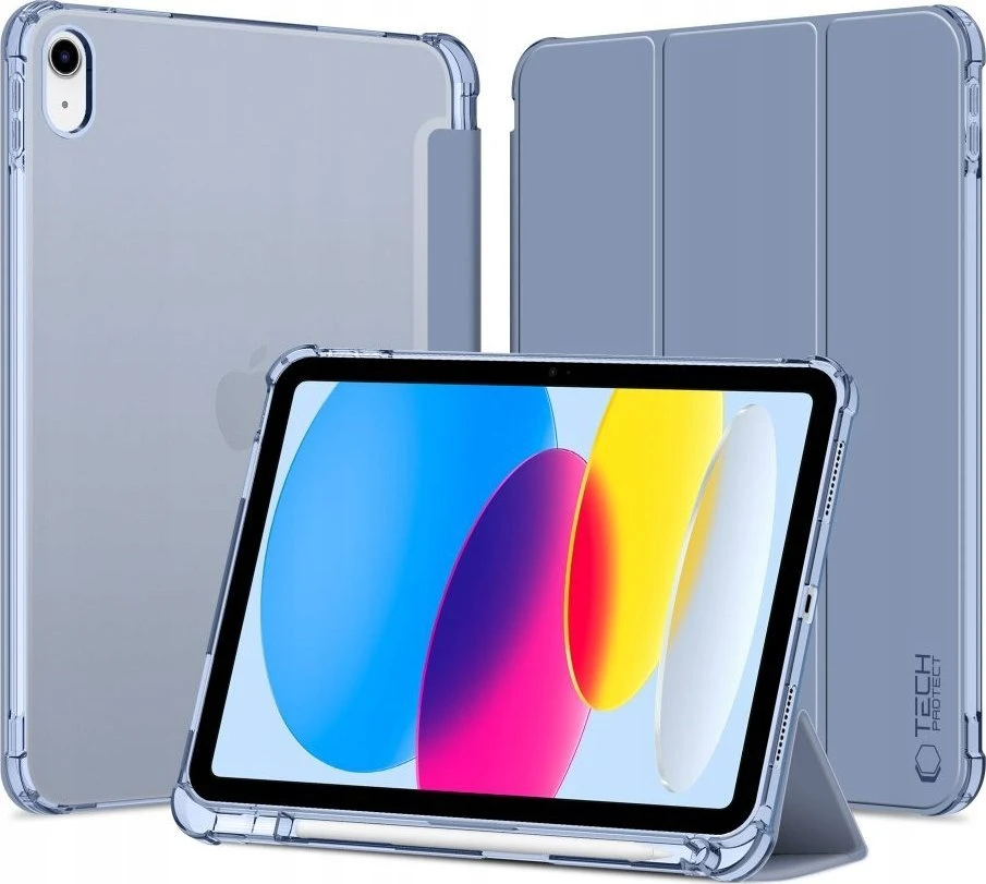 Tech-Protect SC Pen Hybrid Apple iPad 10 / 2022 / 11” 11 / 2025 – Mėlyna – dėklas planšetei skaidrus