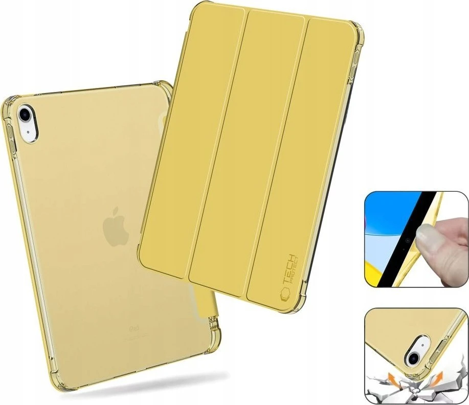 Tech-Protect SC Pen Hybrid Apple iPad 10 / 2022 / 11” 11 / 2025 – Geltona – dėklas planšetei skaidrus