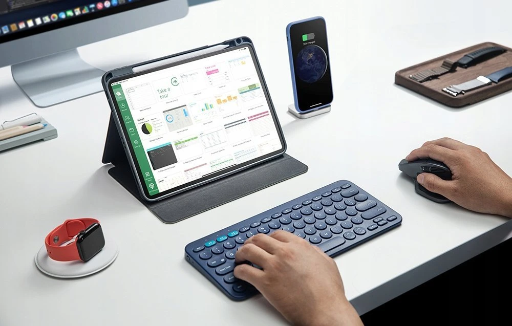 Case for iPad 10.9" tomtoc inspire-B50 Tri-mode (juodas)