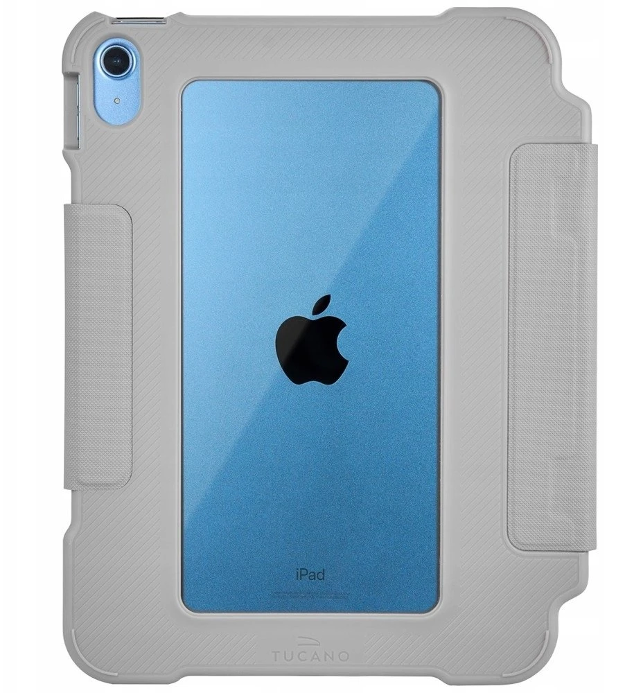 Tucano Alunno dėklas skirtas Apple iPad 11″ A16 (2025) / Apple iPad 10.9″ 10th gen. (2022), pilkos spalvos