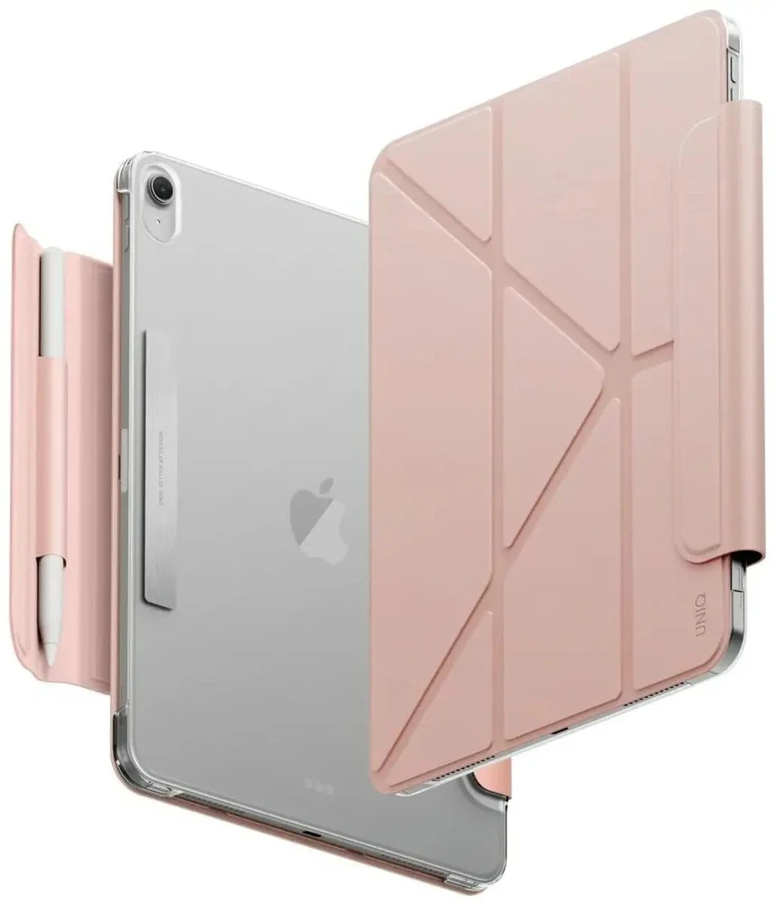 Dėklas UNIQ Camden Lite, skirtas iPad Air 11″ M2 2024 / M3 2025 / M4 2026, rožinės spalvos