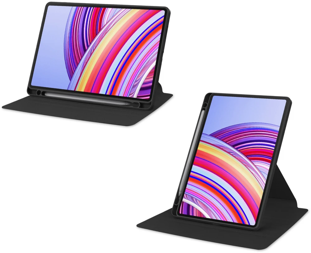 Dėklas na tablet Uniq Dėklas 360 Obrotowe Premium Redmi Pad Pro 12.1 2024 / Poco Pad 12.1 Juodas