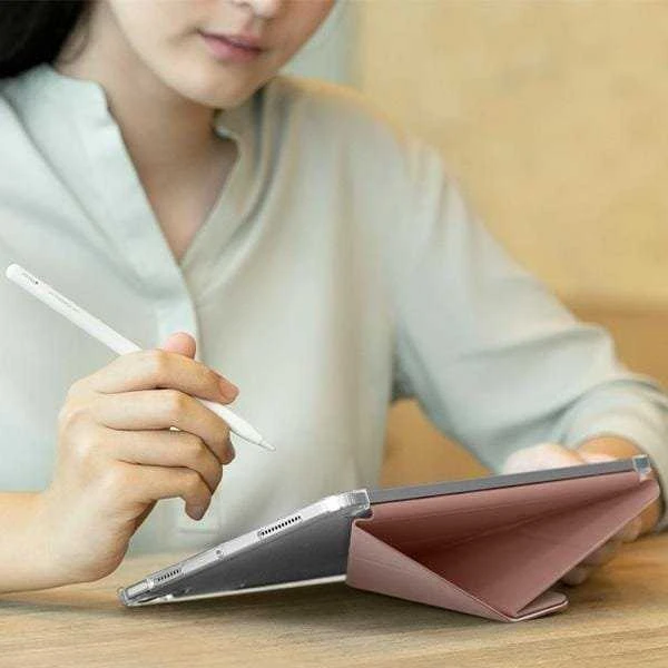 UNIQ Camden Click Dėklas Apple iPad Air 11″ (2024) mėlynas/stone mėlynas