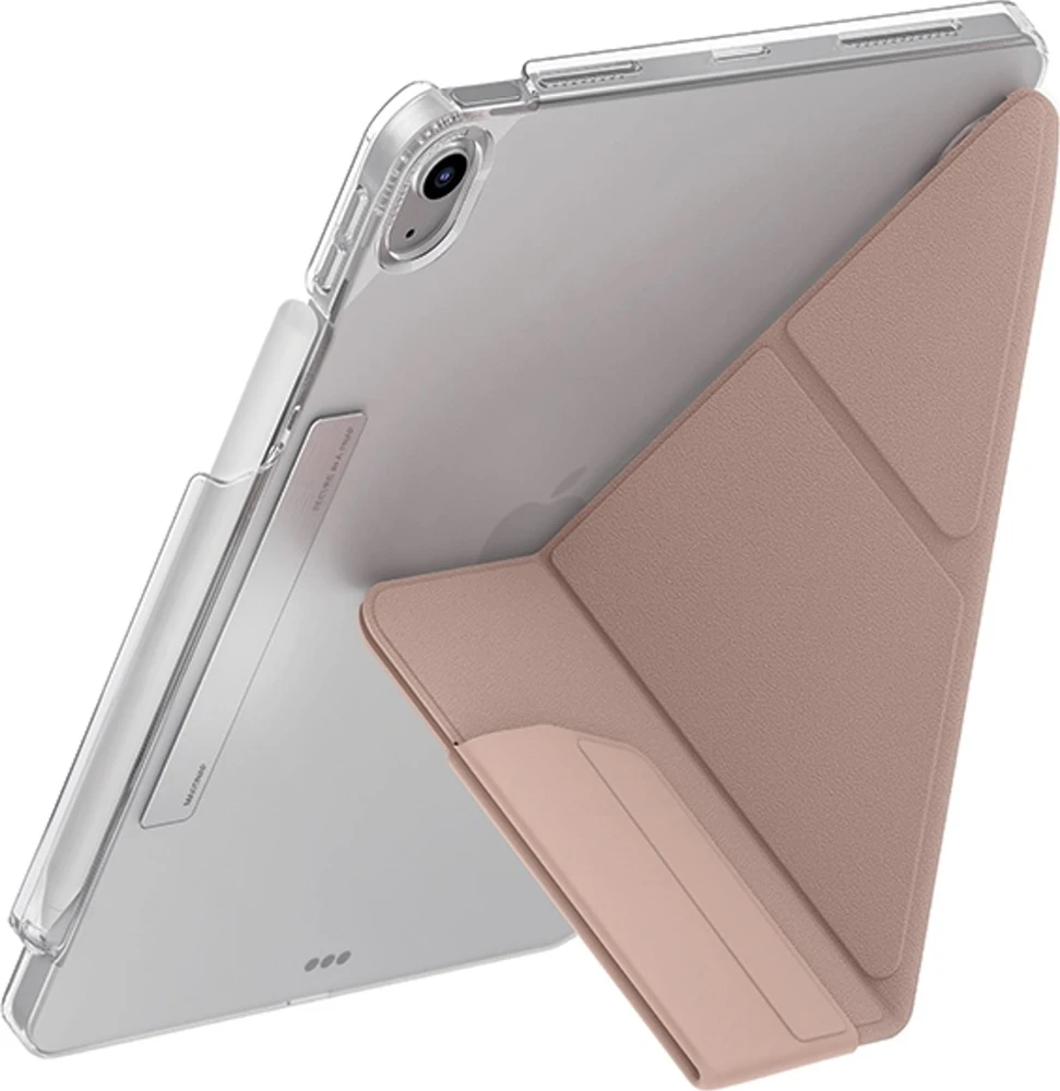 UNIQ Camden Click iPad Air 13″ (2024) dėklas, rožinės spalvos / „blush“ rožinės spalvos