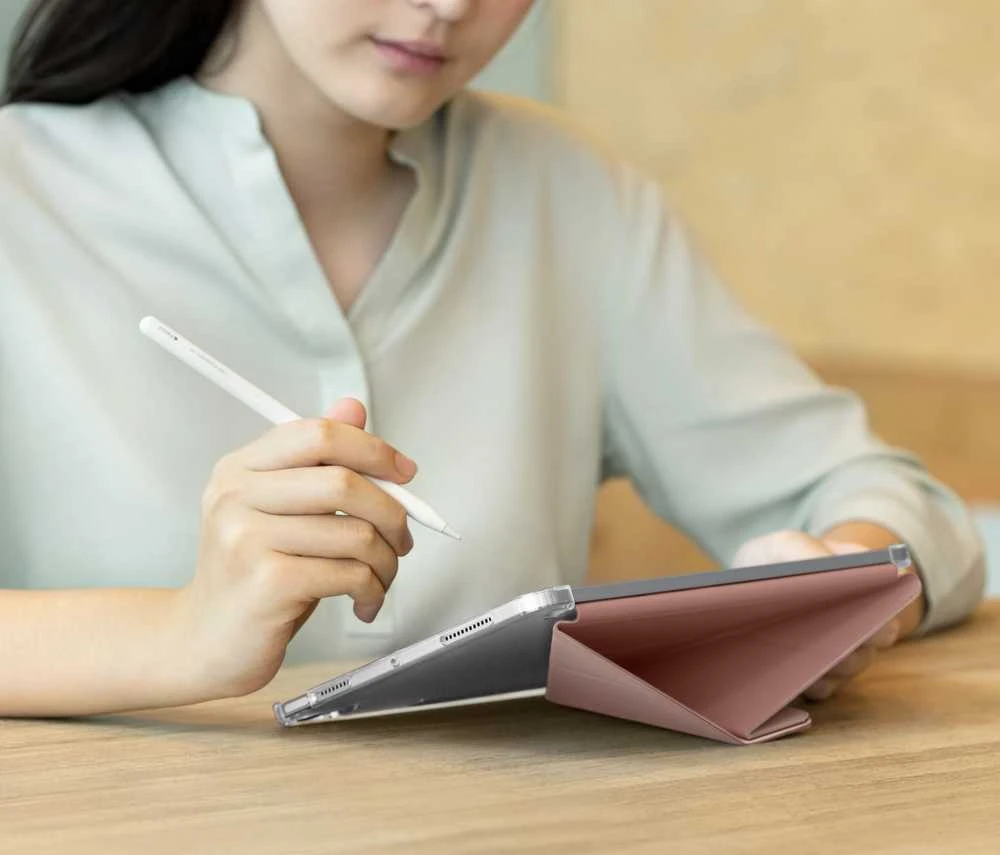 UNIQ Camden Click Dėklas Apple iPad Air 13″ (2024) mėlynas/stone mėlynas