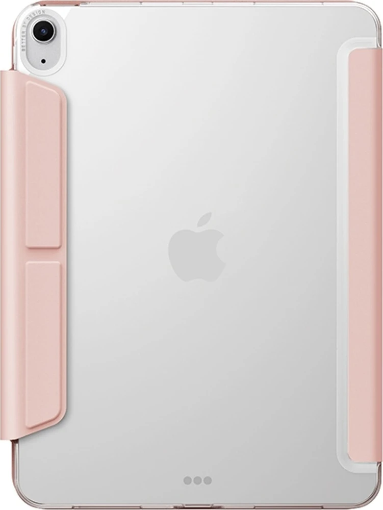 UNIQ Camden Click iPad Air 13″ (2024) dėklas, rožinės spalvos / „blush“ rožinės spalvos