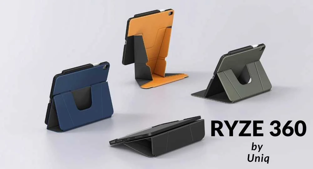 UNIQ Ryze 360 Dėklas skirtas Apple iPad Air 11″ (2024) lichen žalios spalvos
