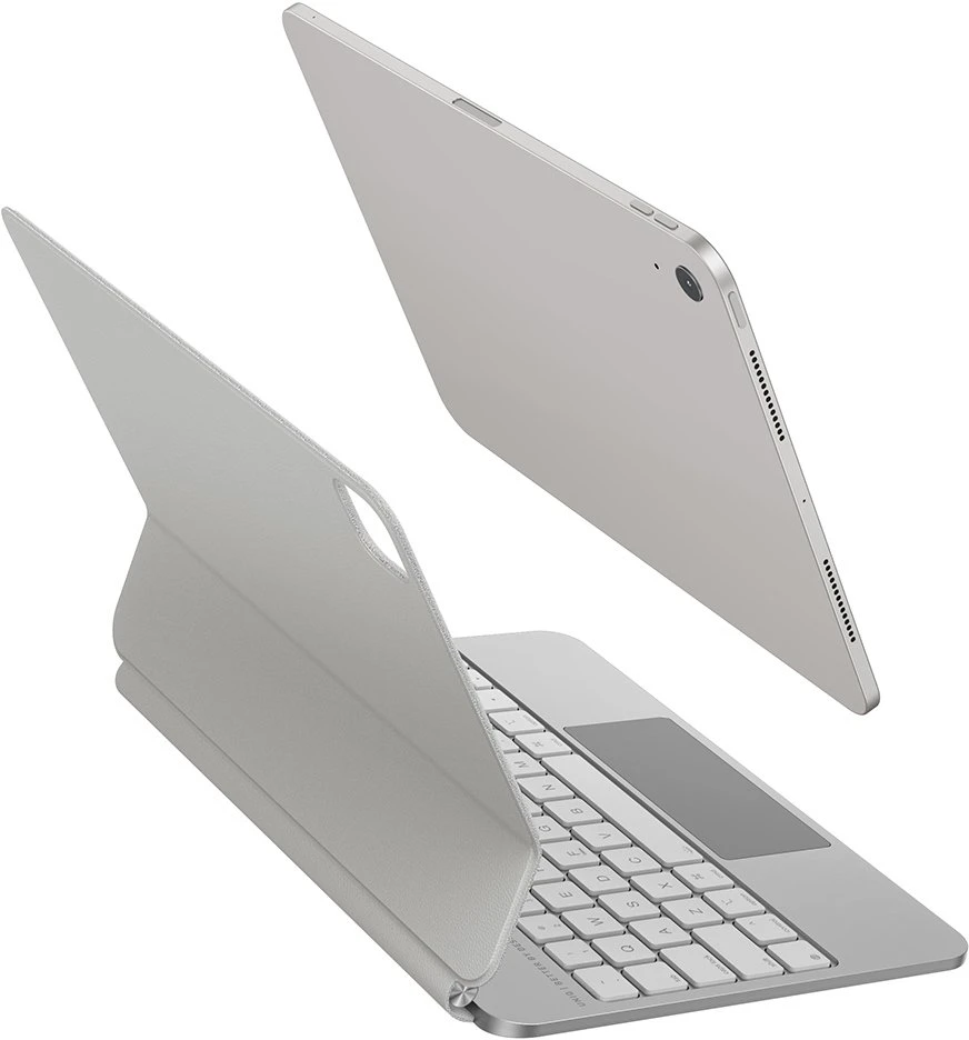 „Uniq Venno Pro“ magnetinis išmanusis dėklas su klaviatūra, skirtas „iPad Air 10.9" (2020/2022) / „Pro 11" (2021/2022) / „Air 11" (2024/2025/2026)“ - Baltas