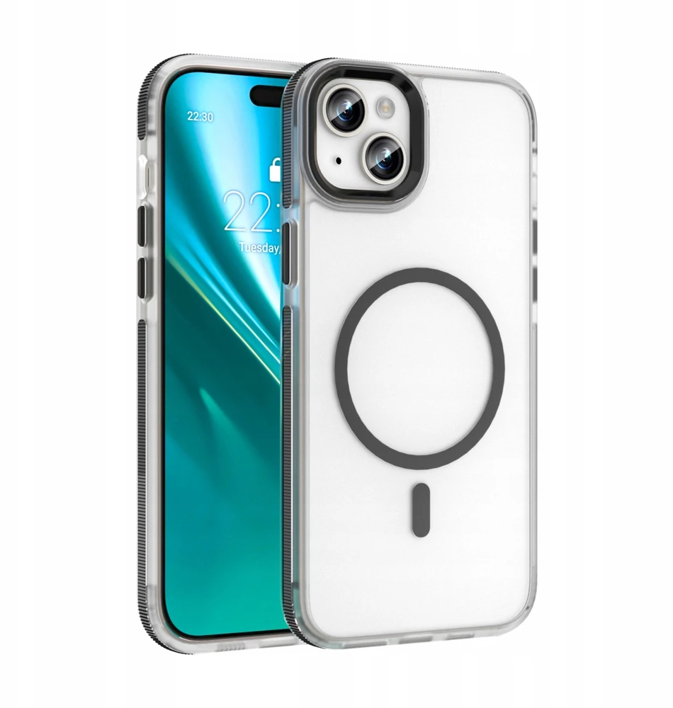 Telforceone Etteri Icy Mag dėklas, skirtas iPhone 15 6.1" juodas
