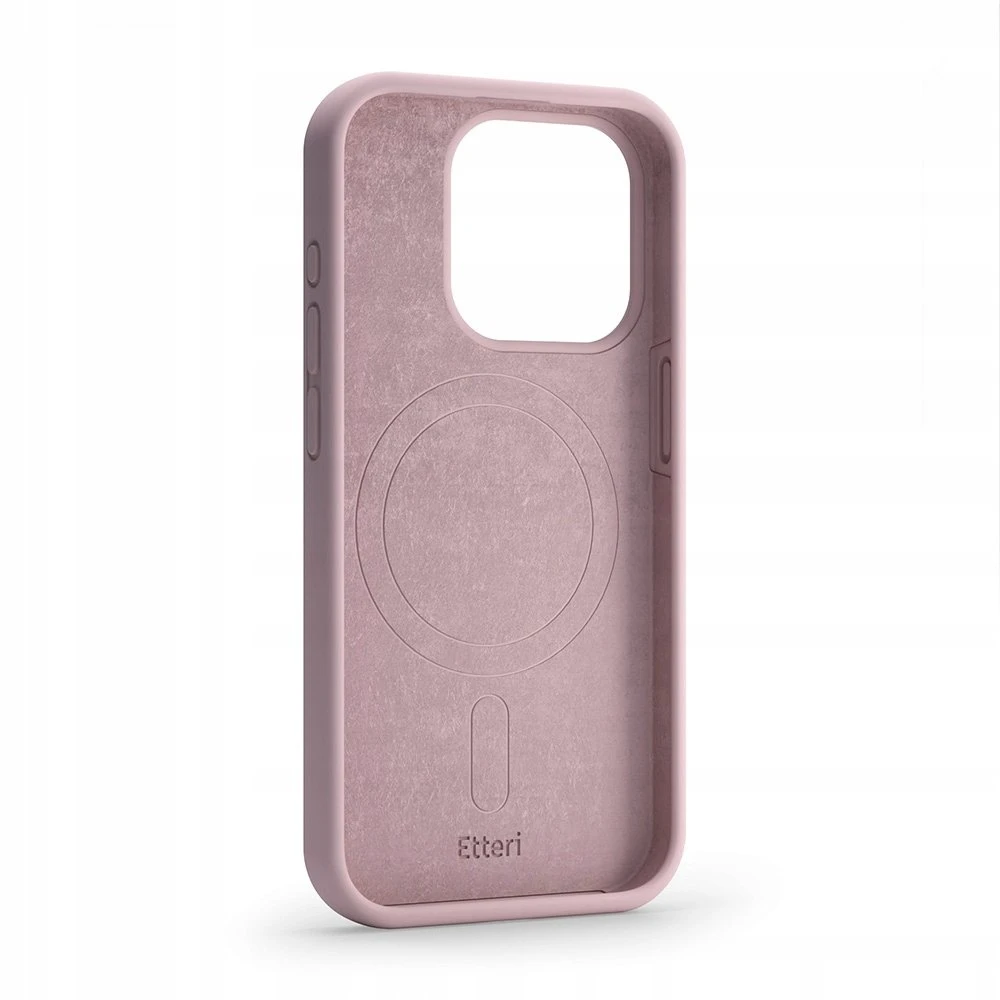 Dėklas Telforceone Etteri Silicone Mag Apple iPhone 16 Pro 6,3" rožinės spalvos