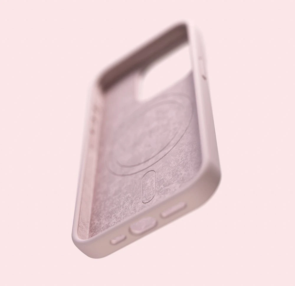 Dėklas Telforceone Etteri Silicone Mag Apple iPhone 16 Pro 6,3" rožinės spalvos