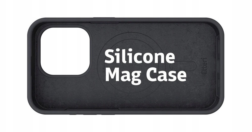 Telforceone Etteri Silicone Mag dėklas, skirtas Samsung Galaxy S26 Ultra juodas