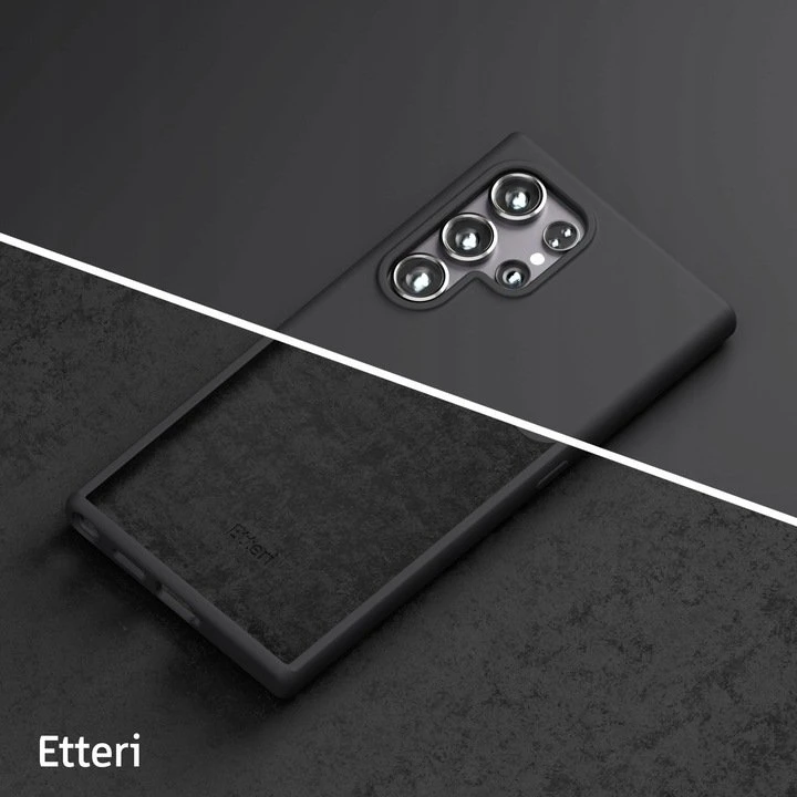 Telforceone Etteri Silicone Mag dėklas, skirtas Samsung Galaxy S26 Ultra juodas