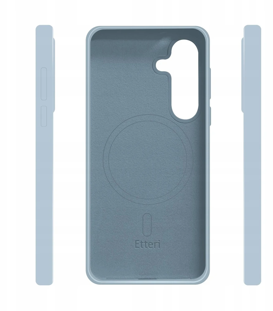 Etteri silikoninis Mag dėklas, skirtas Samsung Galaxy S25, šviesiai mėlynas