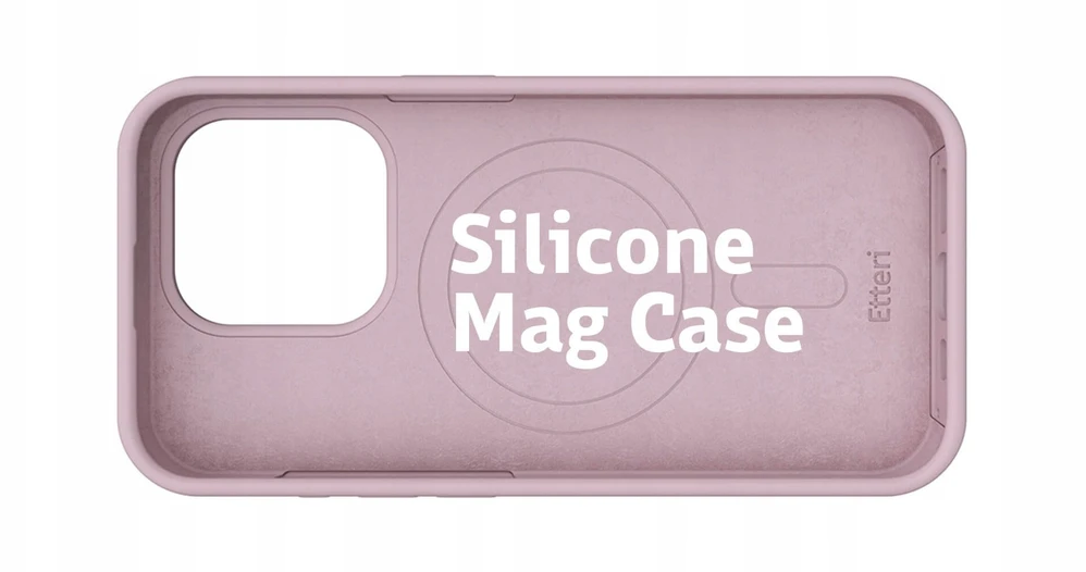 Etteri silikoninis Mag dėklas, skirtas Samsung Galaxy S26 Ultra, šviesiai rožinis