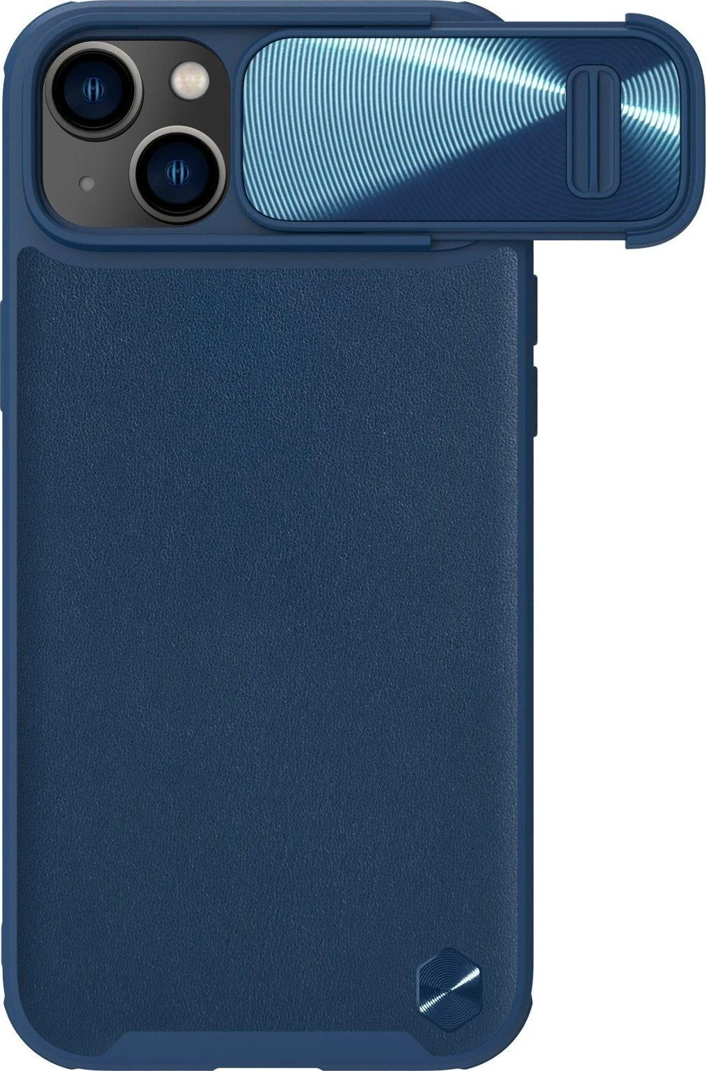 Nillkin CamShield Leather S Apple iPhone 14 Plus with camera dėklas telefonui mėlynos spalvos