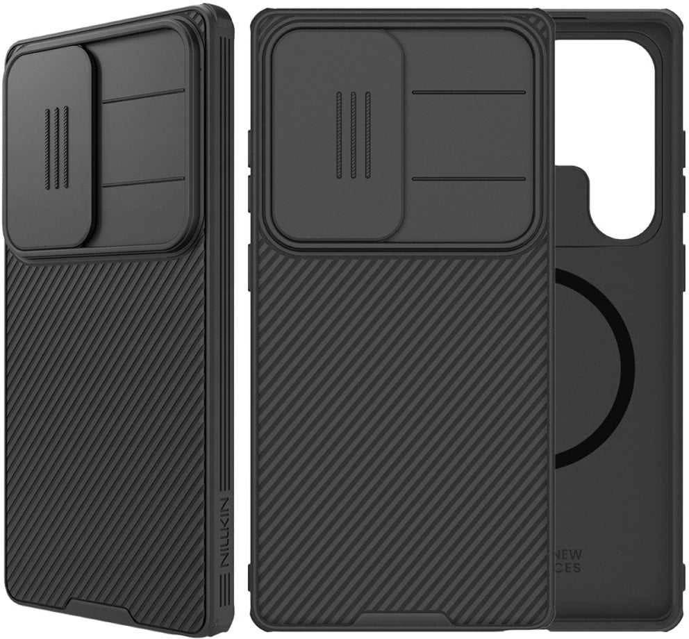 Nillkin CamShield PRO Magnetic Hard dėklas skirtas Samsung Galaxy S25 Ultra juodos spalvos