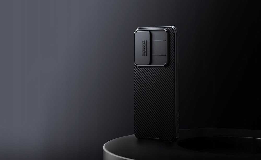 Nillkin CamShield PRO Hard Case skirta Samsung Galaxy A36 5G dėklas telefonui juodos spalvos