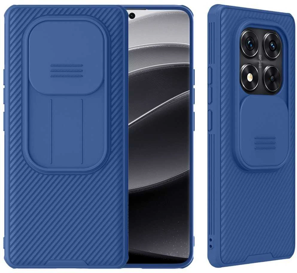 Nillkin CamShield PRO Hard Xiaomi Redmi Note 14 Pro 5G/Poco X7 5G dėklas telefonui mėlynos spalvos