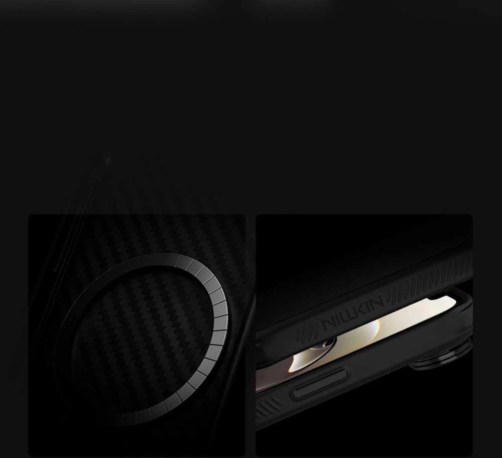 Nillkin CarboProp Aramid Magnetic dėklas skirtas Apple iPhone 16e juodos spalvos