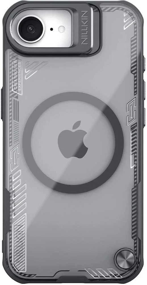 Nillkin Iceblade Prop Magnetic dėklas su Stand skirtas Apple iPhone 16e – juodos spalvos