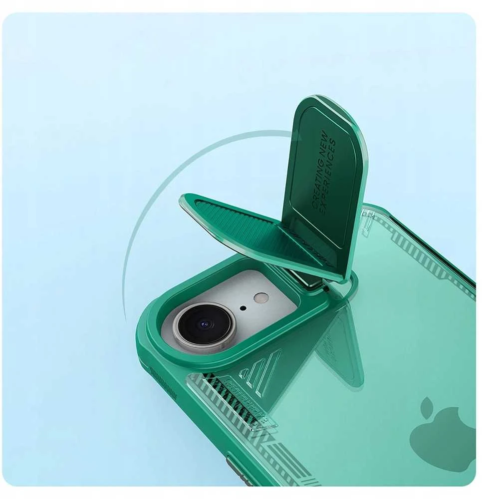 Nillkin Iceblade Prop dėklas su Lens dėklas and Stand skirtas Apple iPhone 16e – žalios spalvos