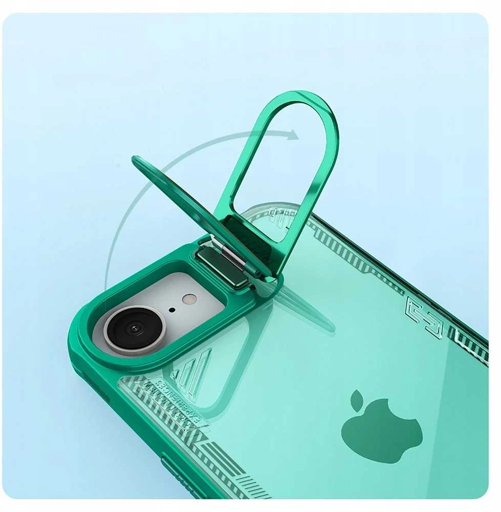 Nillkin Iceblade Prop dėklas su Stand skirtas Apple iPhone 16e – žalios spalvos