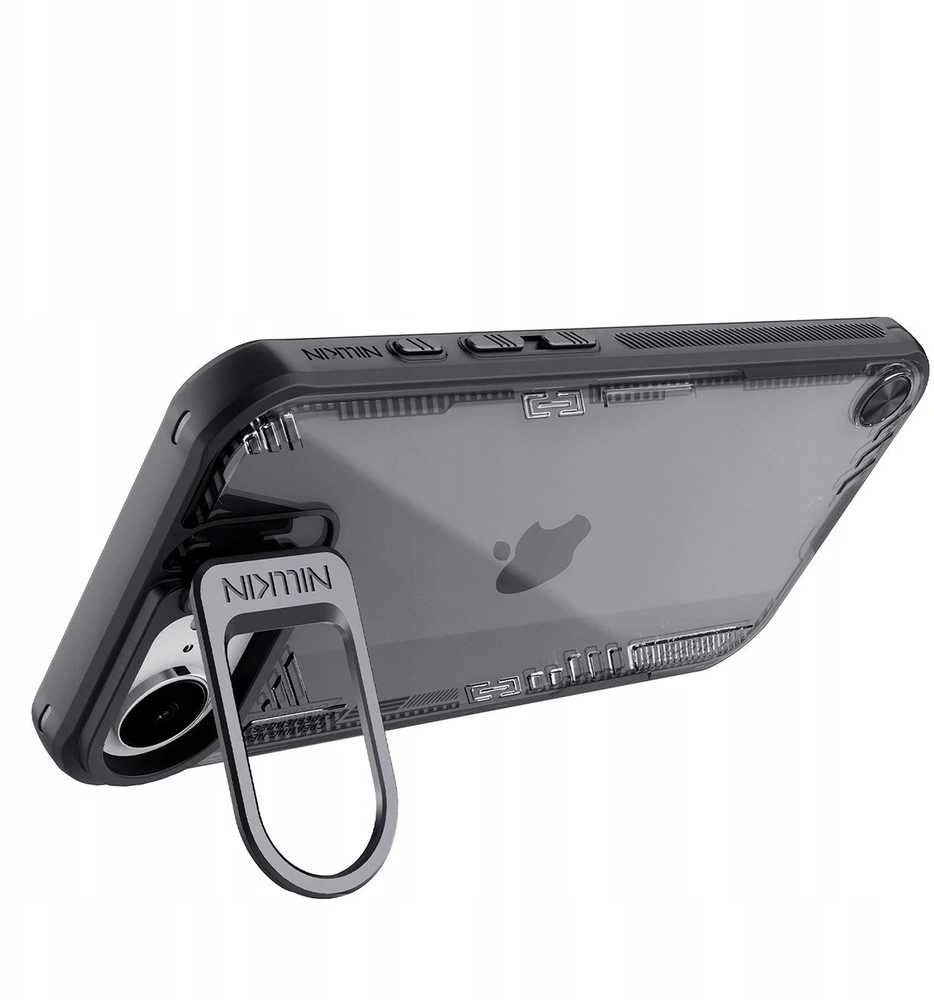 Nillkin Iceblade Prop dėklas su Stand skirtas Apple iPhone 16e – juodos spalvos
