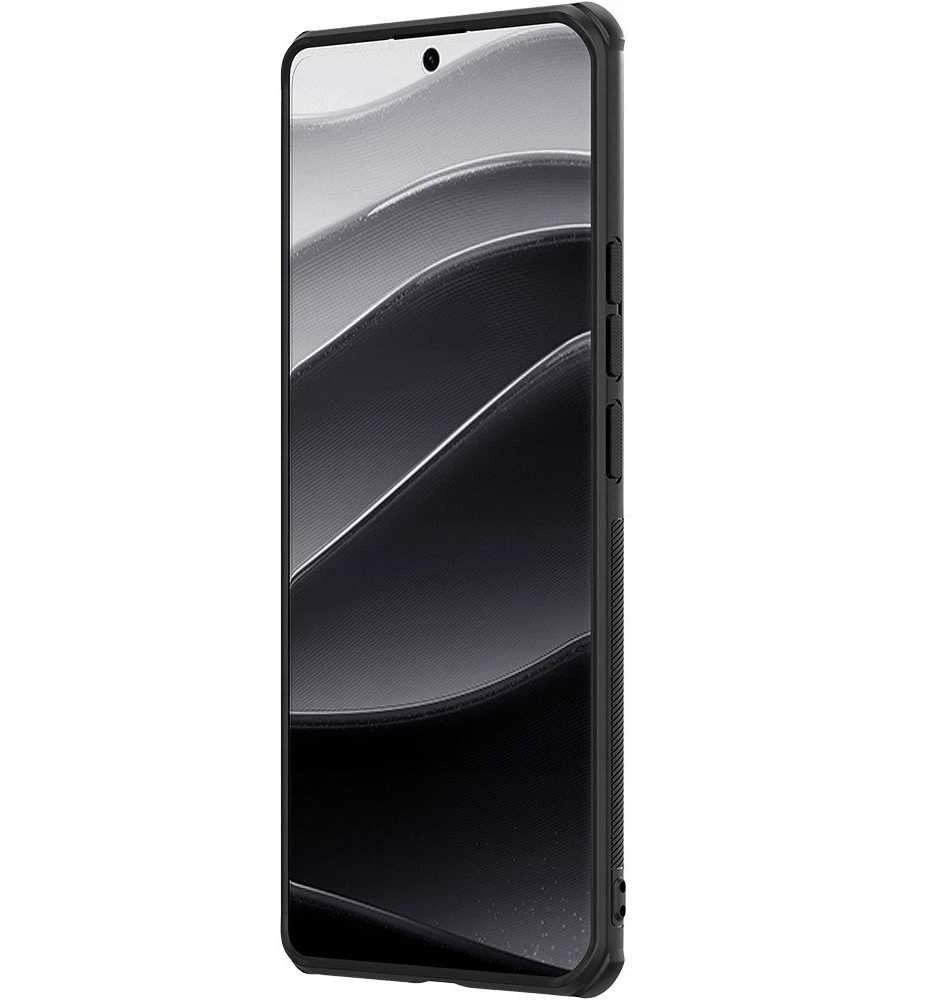 Nillkin Super Frosted PRO Magnetic Back Xiaomi Redmi Note 14 Pro+ 5G dėklas telefonui juodos spalvos