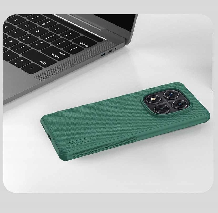 Dėklas NILLKIN SUPER SHIELD PRO XIAOMI REDMI NOTE 14 PRO TAMSIAI ŽALIAS