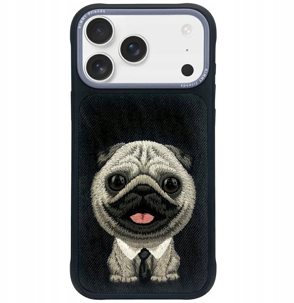 Dėklas NIMMY case BIG EYED PET 2.0 Dog for IPHONE 17 juodas