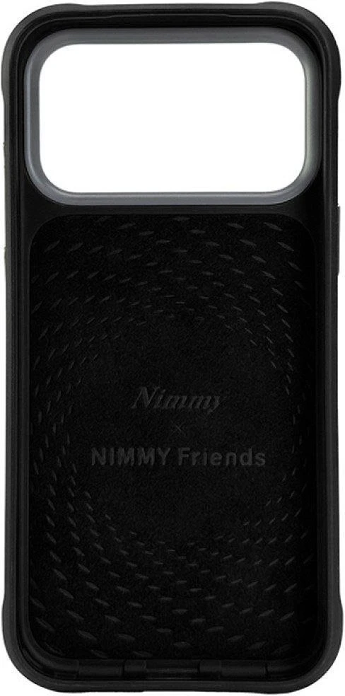 NIMMY dėklas BIG EYED LYING GIANT PANDA, suderinamas su MagSafe, skirtas IPHONE 18 Pro Max/17 Pro Max, juodas