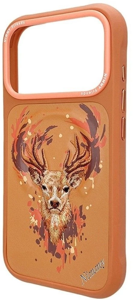 NIMMY dėklas DEER, suderinamas su MagSafe, skirtas IPHONE 18 Pro Max/17 Pro Max, oranžinis