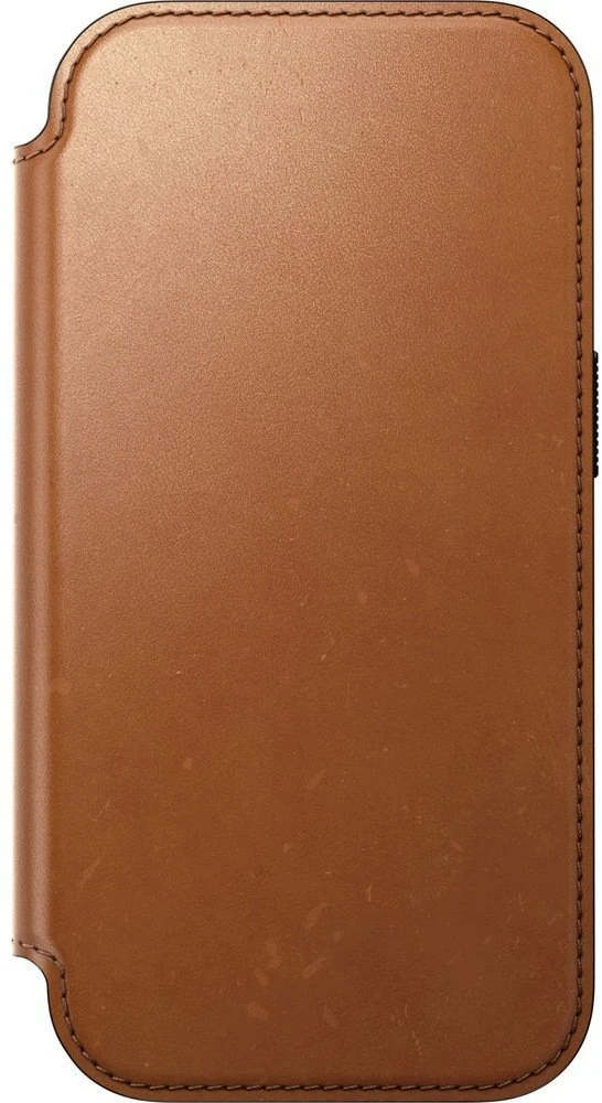 Dėklai ir viršeliai - Flip Nomad Modern odinis dėklas-knygelė, saddle (Horween) – iPhone 18 Pro/17 Pro