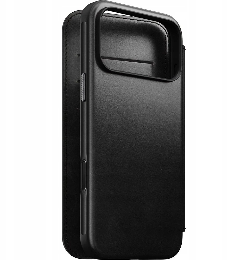 Nomad Modernus odinis folio tipo dėklas, juodas (Horween) - iPhone 18 Pro Max/17 Pro Max