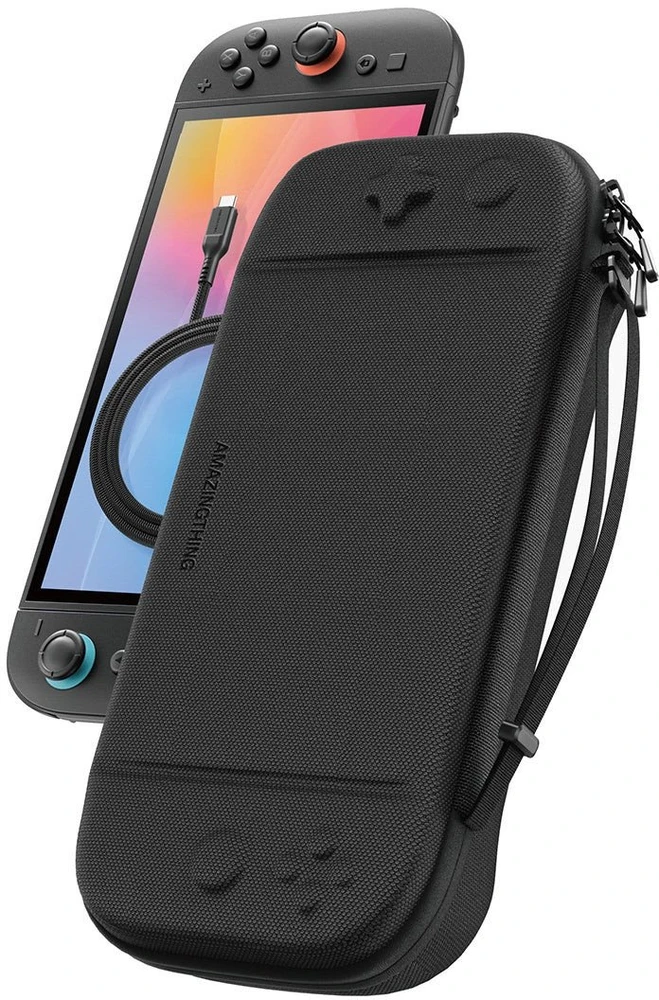 AmazingThing PlayShield EDC apsauginis dėklas skirtas Nintendo Switch 2 – juodos spalvos