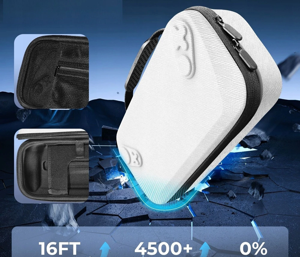 JYS Planšetinio kompiuterio dėklas Apsauginis Futeralas Case Hard Case Asus Rog Ally / Rog XBOX Ally X / -x152-v2 / Balta (SB11091)