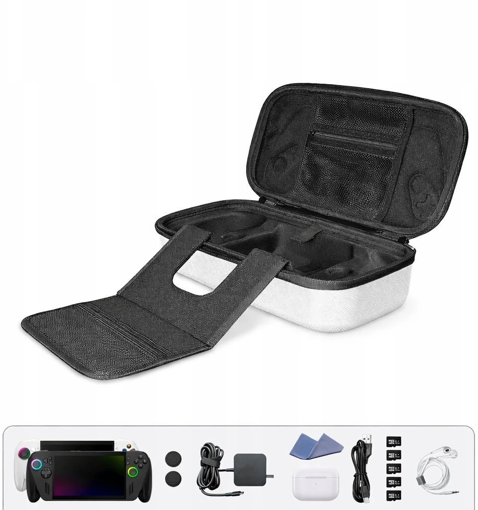 JYS Planšetinio kompiuterio dėklas Apsauginis Futeralas Case Hard Case Asus Rog Ally / Rog XBOX Ally X / -x152-v2 / Balta (SB11091)