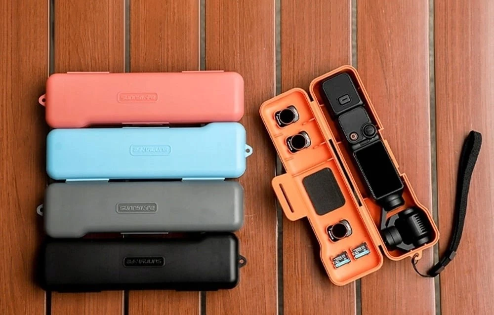 „Sunnylife“ apsauginis dėklas su dirželiu, skirtas „Osmo Pocket 3“ (rožinis)