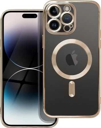 OEM dėklas, skirtas iPhone 13 PRO MAX, Electro Mag dėklas, suderinamas su MagSafe auksiniu dangteliu.