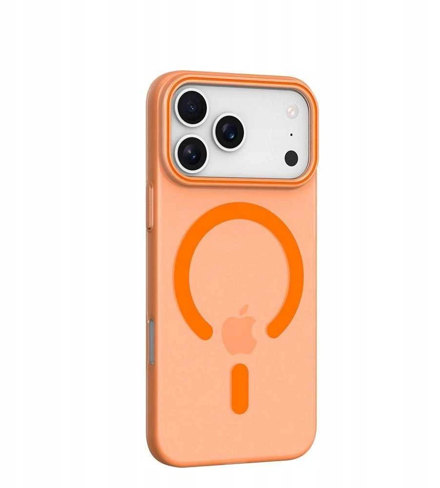 Oem Originalus „iPhone 17 Pro / 18 Pro“ dėklas (žemas kameros kraštas), oranžinis, suderinamas su „MagSafe“, oranžinis