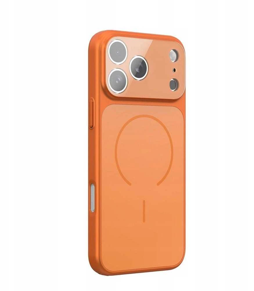 OEM dėklas, skirtas iPhone 11 PRO MAX Make 17, suderinamas su MagSafe, oranžinis