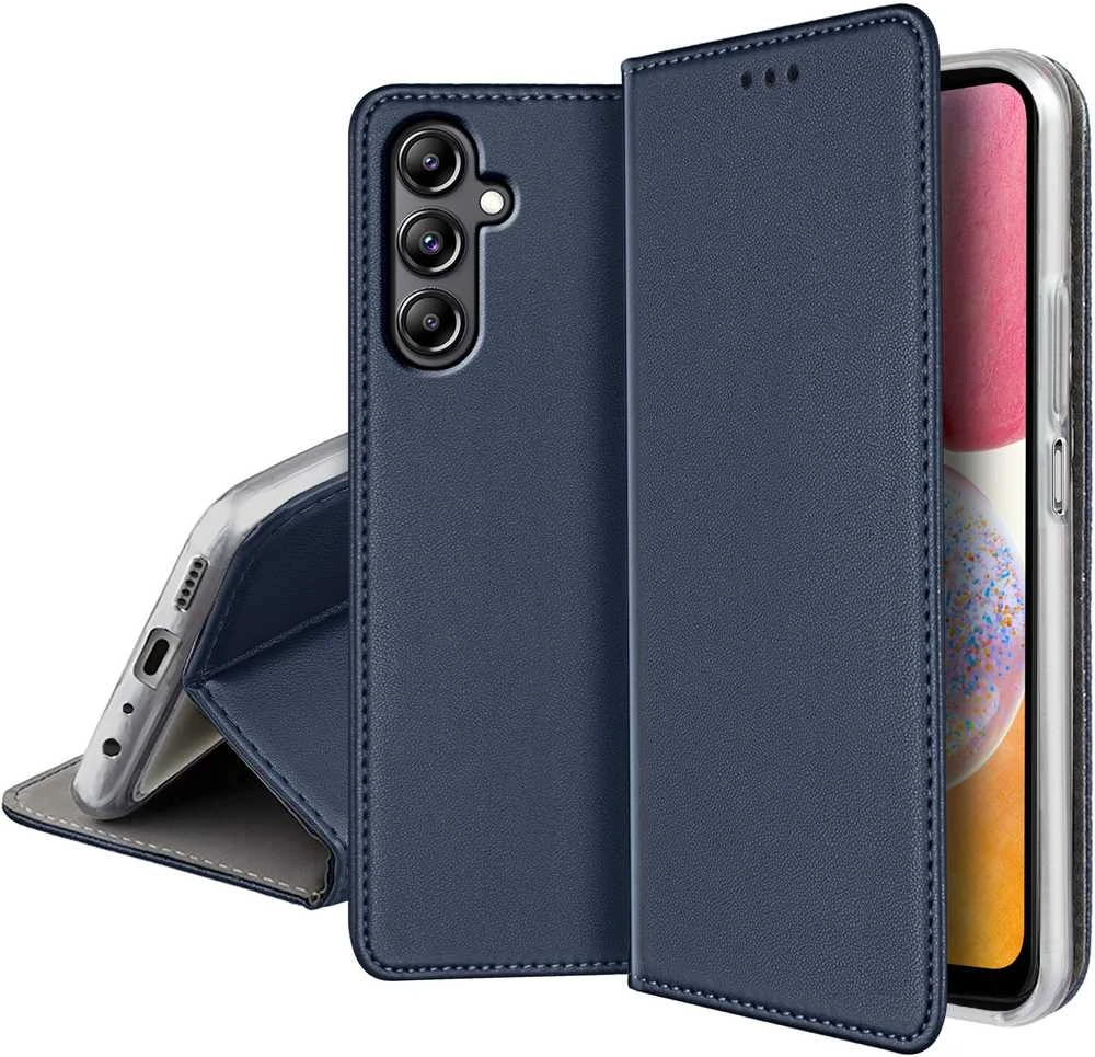 OEM atverčiamas dėklas Honor X8c Smart Magneto tamsiai mėlynas